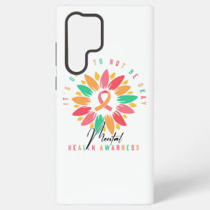 Farbiges Sonnenblumenband für psychische Gesundhei Samsung Galaxy Hülle