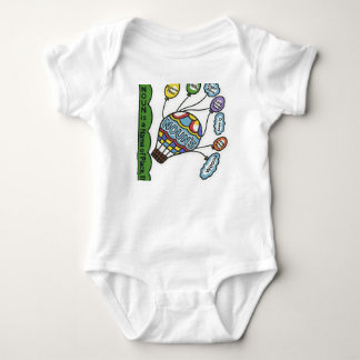 Farbiges Sonnensystem HandGezeichnet Diagramm - Ki Baby Strampler