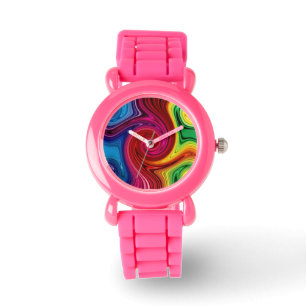Farbiges Spektrum-Uhr Armbanduhr