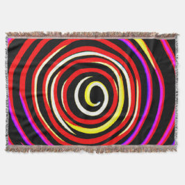 Farbiges Spiralmuster Decke