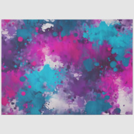 Farbiges Spritzer Paint Art Tissue Paper Seidenpapier