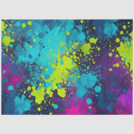 Farbiges Spritzer Paint Art Tissue Paper Seidenpapier