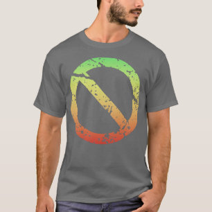 Farbiges Stoppschild T-Shirt