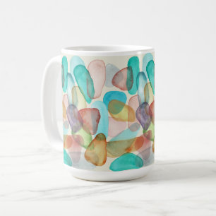 Farbiges Strandglas Kaffeetasse