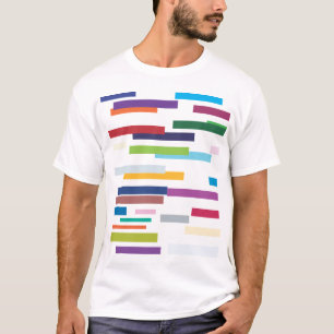 Farbiges Streifen-Erwachsen-T-Shirt T-Shirt