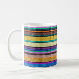 Farbiges strickendes nahtloses Muster 1 der Kaffeetasse