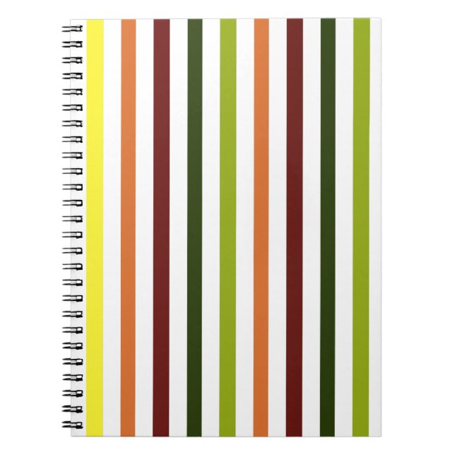 Farbiges Strip-Notebook Notizblock (Vorderseite)