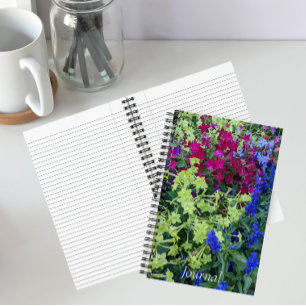Farbiges Summer Garden Floral Notebook Notizbuch
