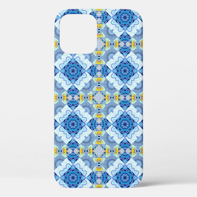 Farbiges symmetrisches, nahtloses Muster, Design i Case-Mate iPhone Hülle (Rückseite)
