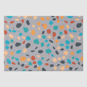 Farbiges Terrazzo-Muster Seidenpapier