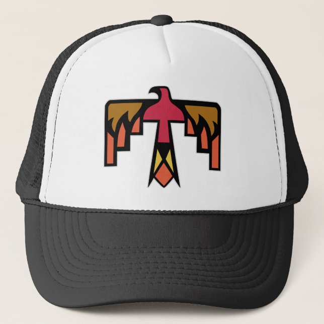 Farbiges Thunderbird-Design Truckerkappe (Vorderseite)