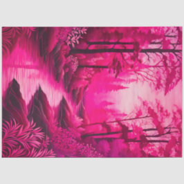 Farbiges Tissue of Batik Forest Art Seidenpapier