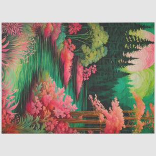 Farbiges Tissue of Batik Forest Art Seidenpapier