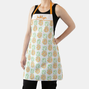 Farbiges tropisches Ananas-Design für Feinschmecke Schürze