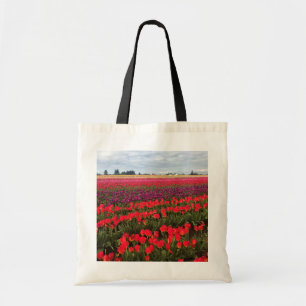Farbiges Tulip Field, Waldbrand, Oregon Tragetasche