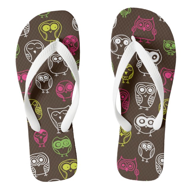 Farbiges Uhdoodmuster Flip Flops (Fußbett)