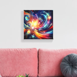 "Farbiges Universum" Leinwanddruck