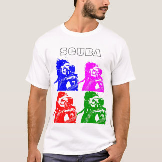 Farbiges Unterwasseratemgerät T-Shirt