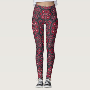 Farbiges Vintages Kunstdesign Leggings