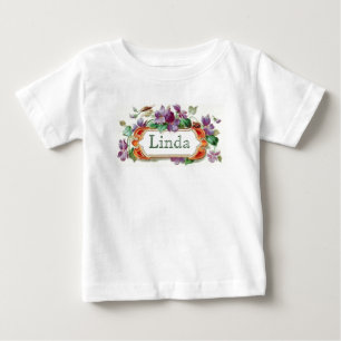 Farbiges Vintages Violet Baby T-shirt