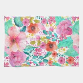 Farbiges Wasser - FarbflorentCollage Geschirrtuch