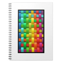 Farbiges Weave Foto Notebook