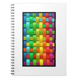 Farbiges Weave Foto Notebook Notizblock