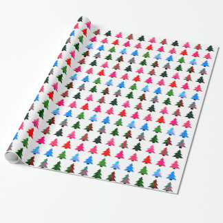 Farbiges Weihnachtsbaumpapier Geschenkpapier
