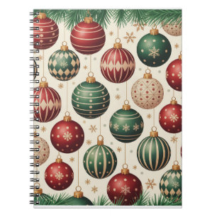 Farbiges Weihnachtsnotizbuch – Festliches Winterde Notizblock