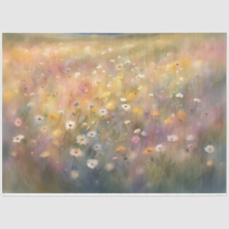 Farbiges Wildblume 18b Dekoupage Tissue Paper Seidenpapier