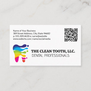 Farbiges Zeltlogo   Dental Beruflich Visitenkarte