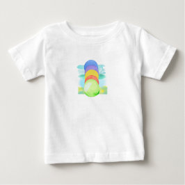 Farbiges Zirkelmuster Baby T-shirt