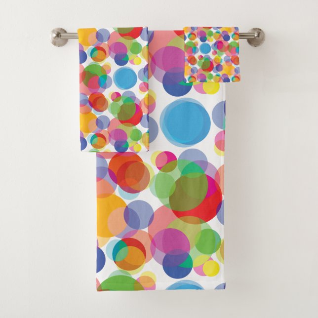 Farbiges Zirkelmuster Badhandtuch Set (Insitu)