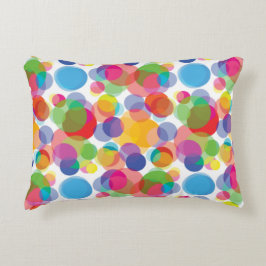Farbiges Zirkelmuster Dekokissen