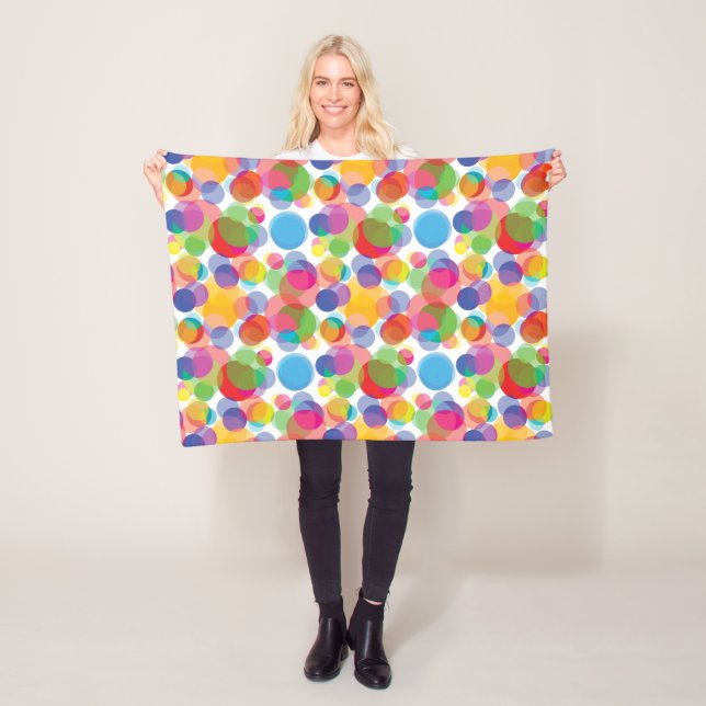 Farbiges Zirkelmuster Fleece Blanket (Beispiel)