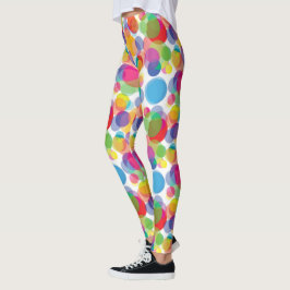 Farbiges Zirkelmuster Leggings