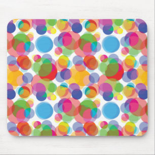 Farbiges Zirkelmuster Mousepad
