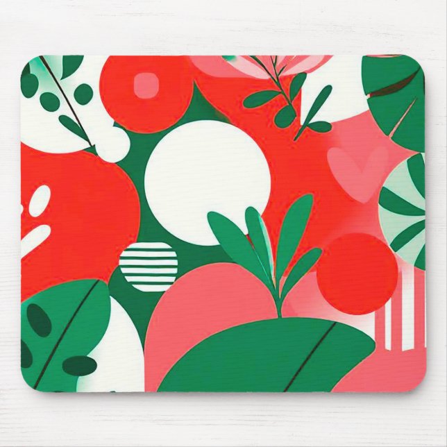 Farbintensives abstraktes Design Mousepad (Vorne)