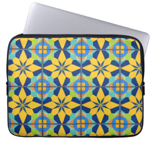 Farbintensives geometrisches abstraktes Design Laptopschutzhülle