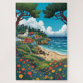Farbintensives Meerespanorama-Jigsaw-Puzzle