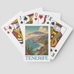Farbintensives Teneriffa Kanarische Inseln Mount T Spielkarten