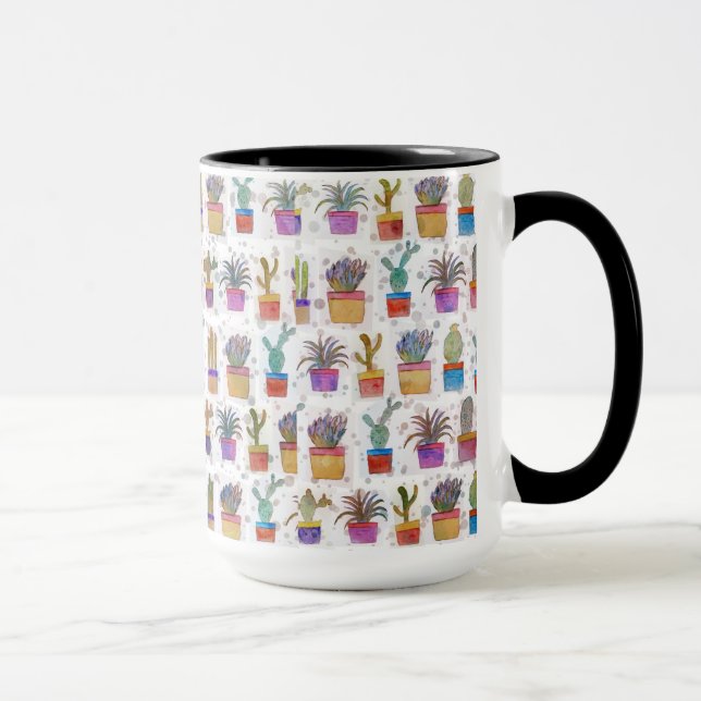 Farbkaktmuster Tasse (Rechts)