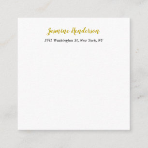 Farbkalligrafie Beruflich Elegant Begleitkarte