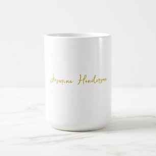 Farbkalligrafie Beruflicher Individuelle Name Kaffeetasse