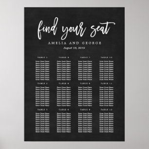 Farbkalligraphie-Seekarten-Plakat Poster