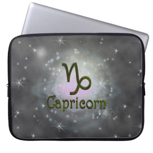 Farbkapricorn Zodiac Astrologisches Zeichen Laptopschutzhülle