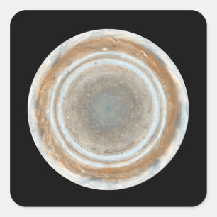 Farbkarte von Jupiter Quadratischer Aufkleber