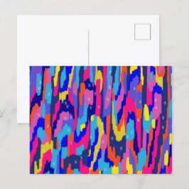 Farbkasten Abstrakt Postkarte