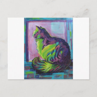 Farbkatze Postkarte