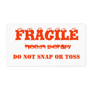 Farbkennzeichnung für fragile Orange